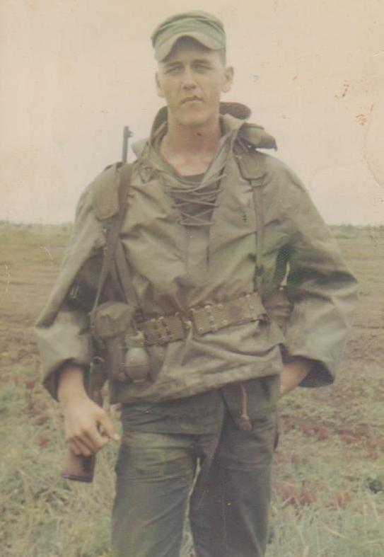 Tim Matthews in 67 with his M2 carbine