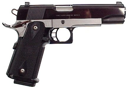 Customized government Colt 1911 semi-automatic hand gun